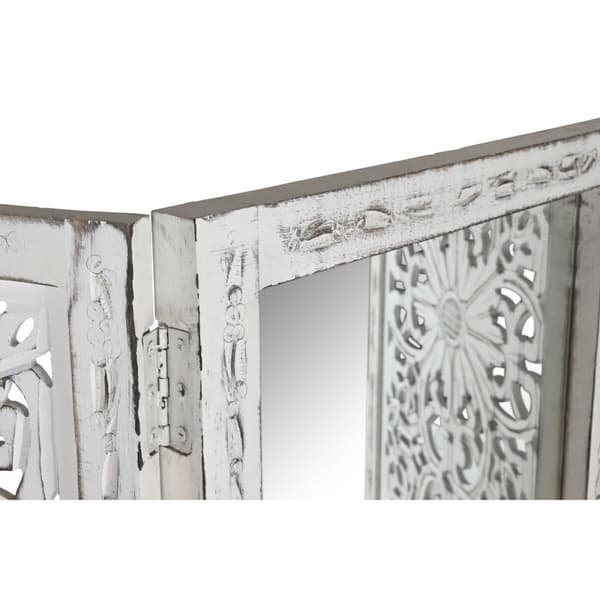 Sermi Home ESPRIT Valkoinen Mangopuu Peili 152 x 2 x 182 cm