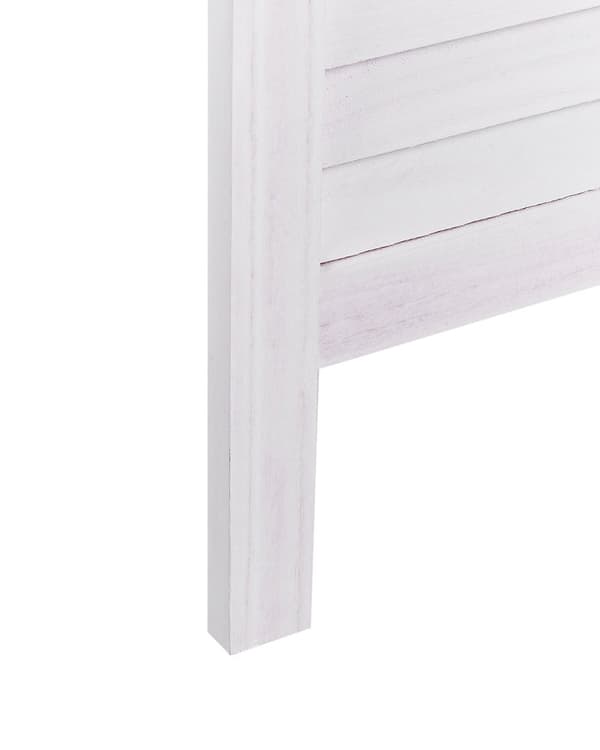 Romdeler Off-white Poppeltre 170 x 163 cm 4 paneler Dekorativ Sammenleggbar Retro stil Skjermvegg