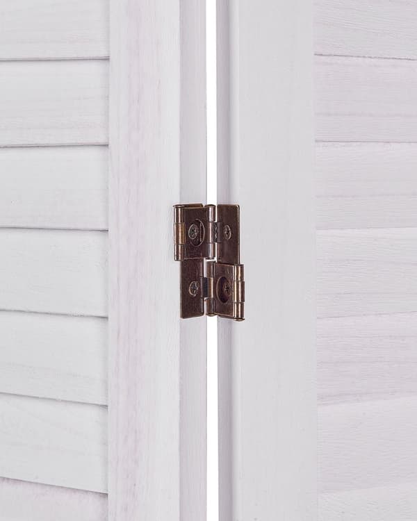 4-panels rumskærm råhvid paulownia træ krydsfiner folde dekorative til stuen traditionelt design