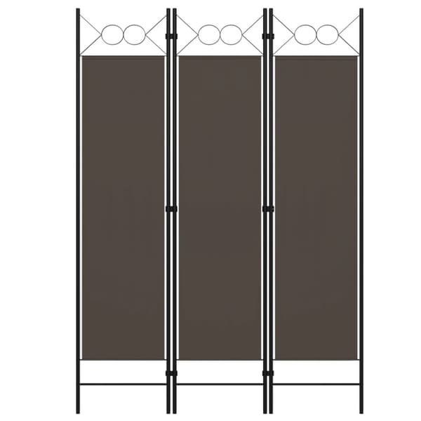 Rumsavdelare 3 paneler antracit 120x180 cm