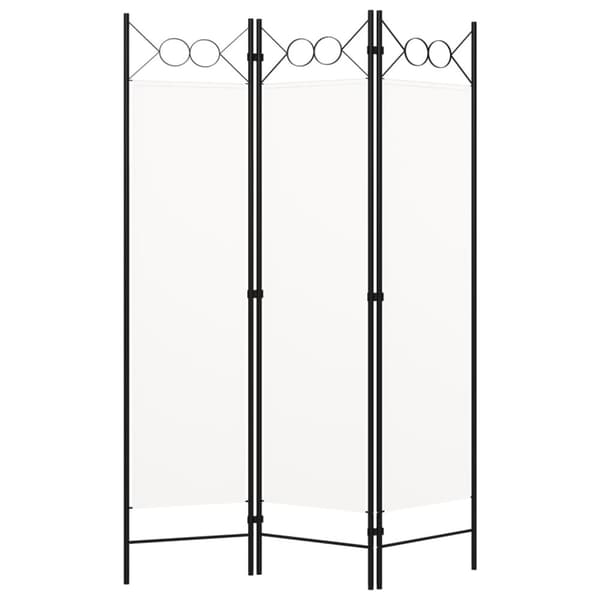 Rumsavdelare 3 paneler vit 120x180 cm