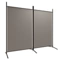Miniatyrbild 2 av 2: Rumsavdelare 2 paneler antracit 175x180 cm tyg