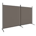 Miniatyrbild 2 av 2: Rumsavdelare 2 paneler antracit 348x180 cm tyg