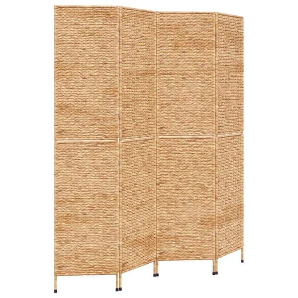 Rumsavdelare 4 paneler 163x180 cm vattenhyacint