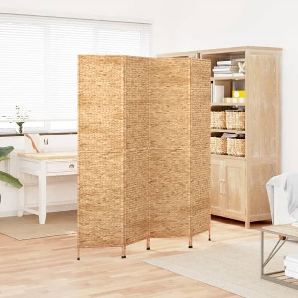 Rumsavdelare 4 paneler 163x180 cm vattenhyacint
