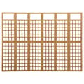 Miniatyrbild 2 av 2: Rumsavdelare/Spaljé 6 paneler massiv gran 242,5x180 cm
