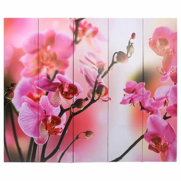 Vikbar rumsavdelare 200x170 cm blomma