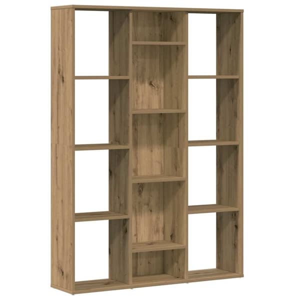 vidaXL rumdeler/bogreol 100x24x140 cm konstrueret træ artisan eg