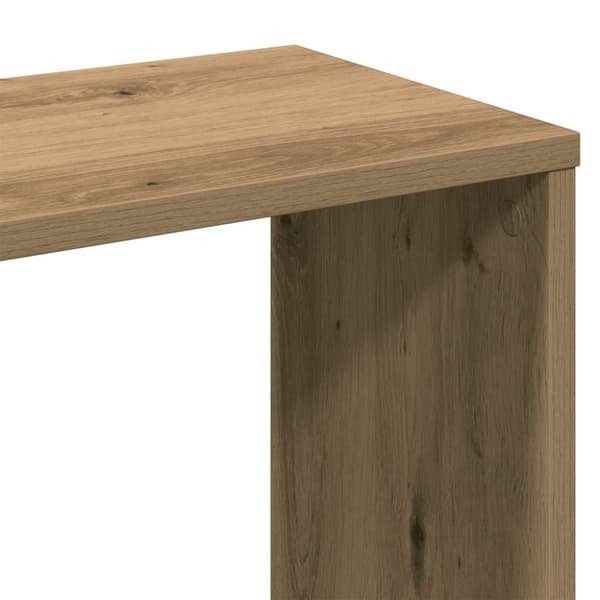 vidaXL rumdeler/bogreol 100x24x140 cm konstrueret træ artisan eg