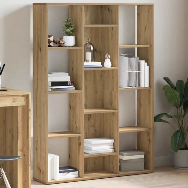 vidaXL Rumsavdelare/bokhylla ek 100x24x140 cm konstruerat trä