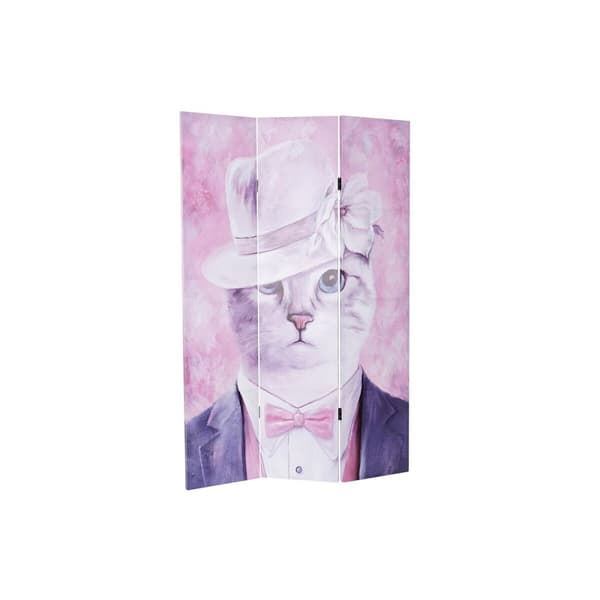 Sermi DKD Home Decor Kissa Kangas 120 x 2,5 x 180 cm Mäntypuu