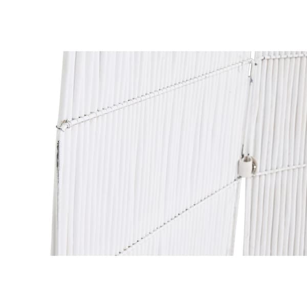 Sammenfoldelig skærm Home ESPRIT Hvid Metal flet 135 x 3 x 170 cm