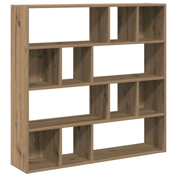 vidaXL Bokhylle/romdeler artisan eik 105x24x102 cm