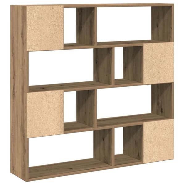 vidaXL Bokhylle/romdeler artisan eik 105x24x102 cm