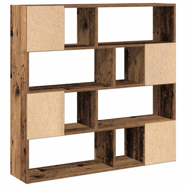 vidaXL Bokhylle/romdeler gammelt tre 105x24x102 cm