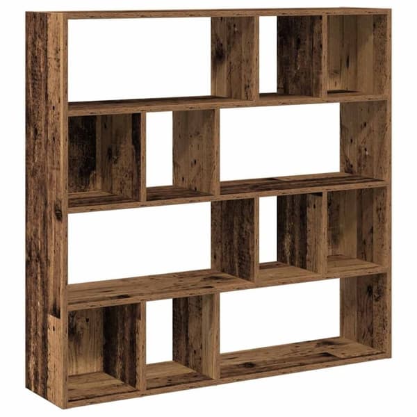 vidaXL Bokhylle/romdeler gammelt tre 105x24x102 cm