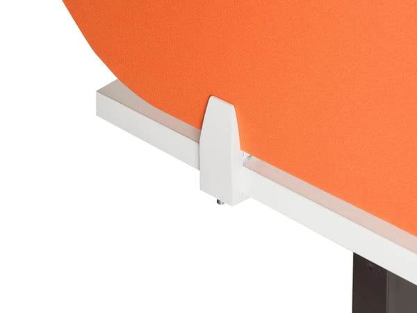 Skillevegg Oransje PET-plate 160 x 40 cm Akustisk skjerm Modulære Monteringsklemmer Hjemmekontor