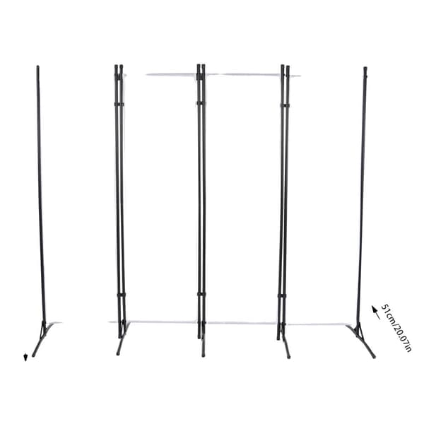 Rummdivider, Moderne Design, 360° Foldbar,200 170cm Hvid