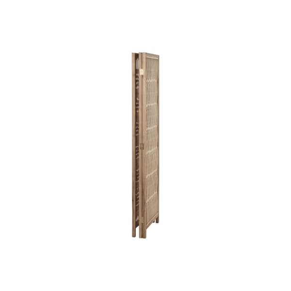 Sammenleggbar skjerm Home ESPRIT Brun Gran 138 X 3,5 X 186 cm