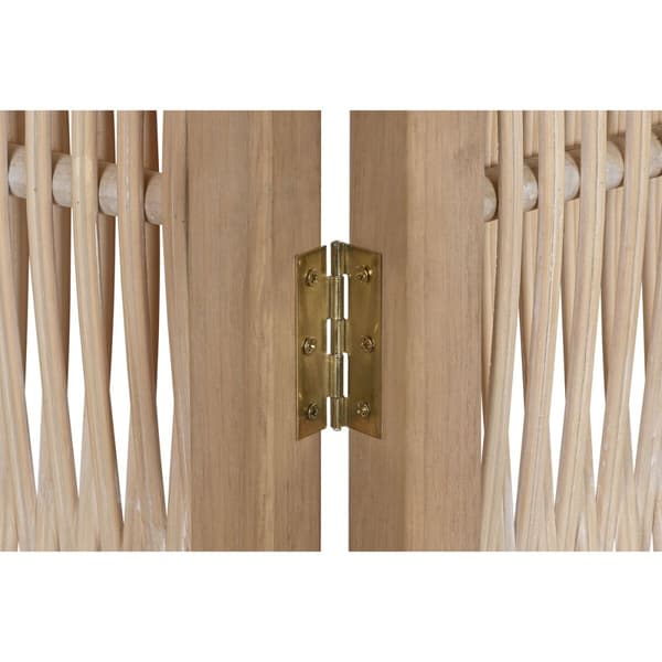 Sammenleggbar skjerm Home ESPRIT Brun Gran 138 X 3,5 X 186 cm