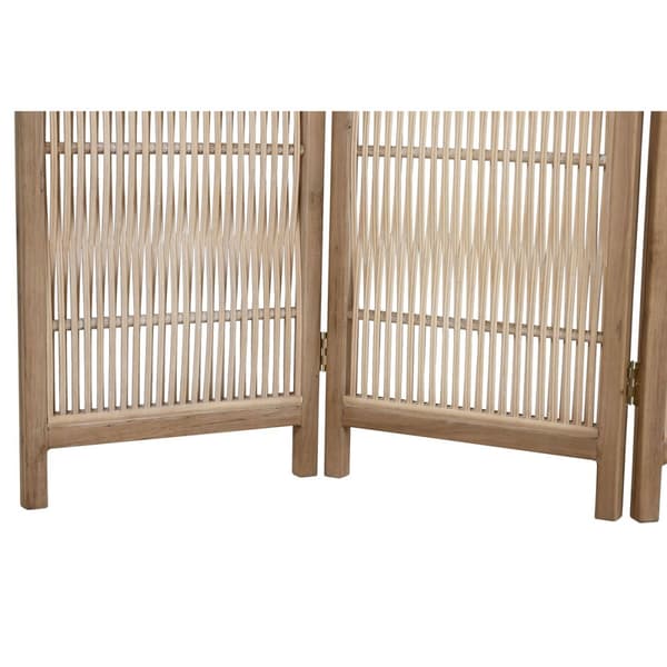 Sammenleggbar skjerm Home ESPRIT Brun Gran 138 X 3,5 X 186 cm