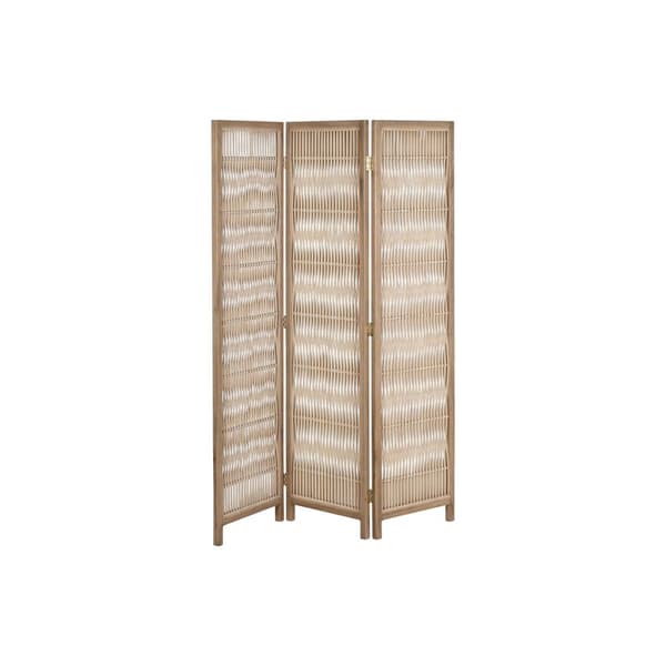 Sammenleggbar skjerm Home ESPRIT Brun Gran 138 X 3,5 X 186 cm