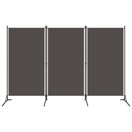 Rumsavdelare 3 paneler antracit 260x180 cm