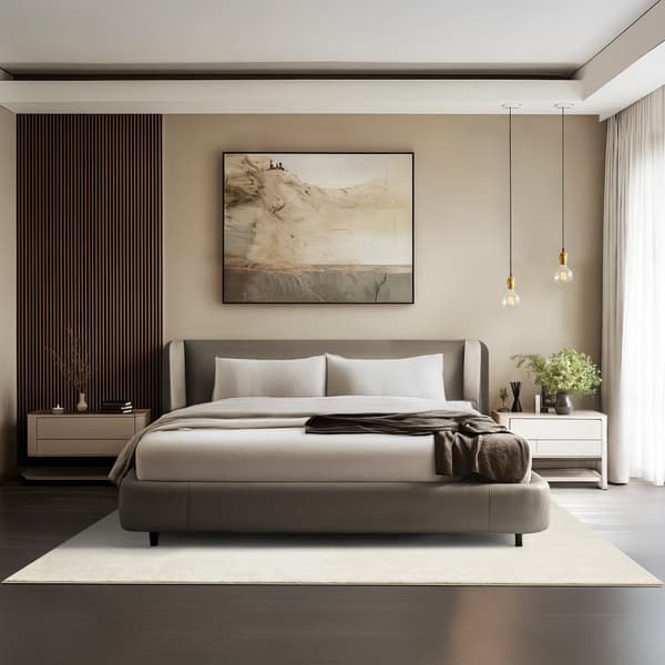 Kortluvet tæppe Soft Zone - creme,160 x 230 cm