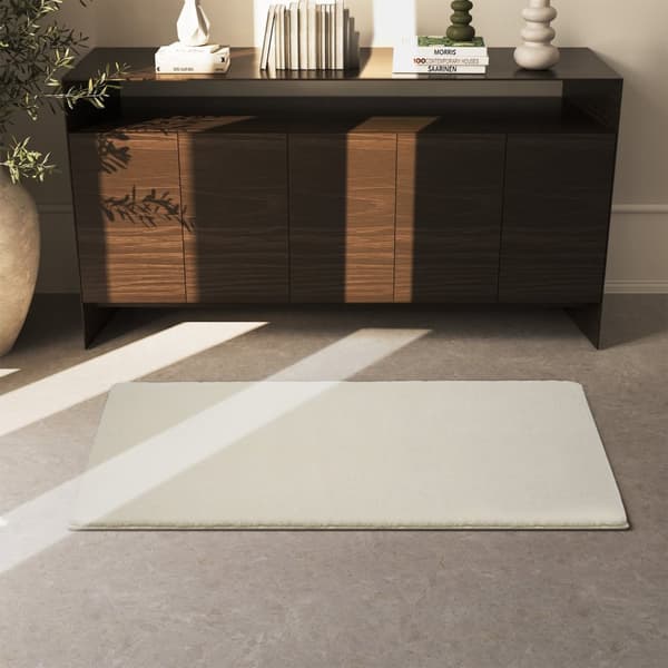 Kortluvet tæppe Soft Zone - beige,80 x 150 cm