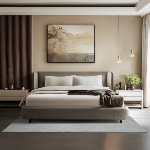 Kortluvet tæppe Soft Zone - grå,140 x 200 cm