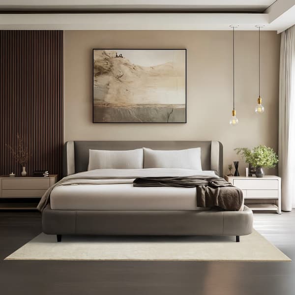 Kortluvet tæppe Soft Zone - beige,140 x 200 cm