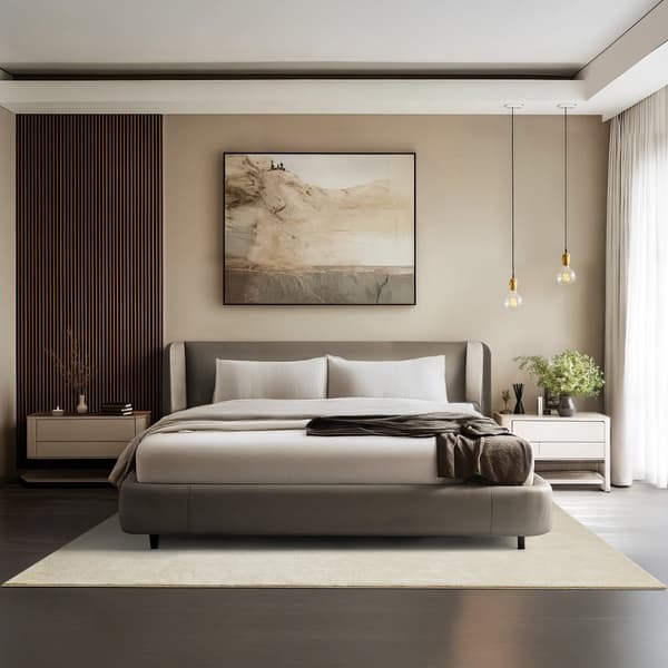 Kortluvet tæppe Soft Zone - beige,160 x 230 cm