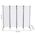 Miniatyrbillede 2 af 2: Rummdivider, Moderne Design, 360° Foldbar,200 170cm Hvid