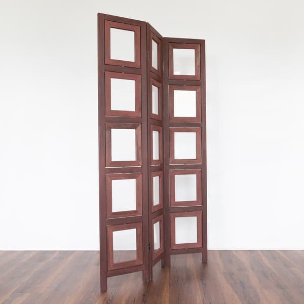 Huoneenjakaja, 161x93x2 cm, Ruskea