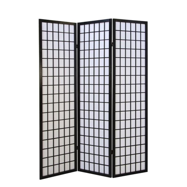 Rumdelere, 175x132x2.2 cm, Sort