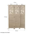 Miniatyrbillede 5 af 10: Rumdelere, 170x120x2.2 cm, Beige