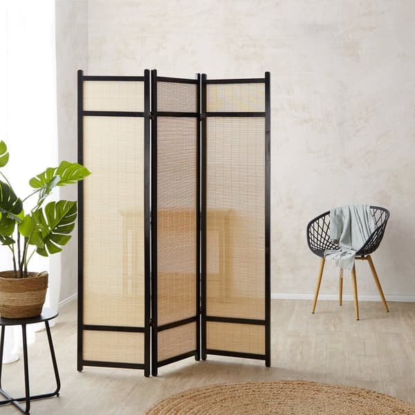 Rumdivider, 175x132x2.2 cm, Sort