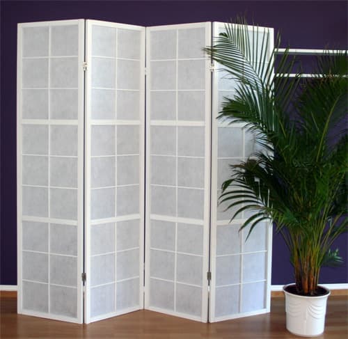 Rumopdeler, 175x176x2.2 cm, Hvid