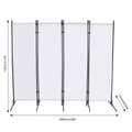 Miniatyrbillede 2 af 4: Folding Screen Room Divider, Jernramme, Rivestærk
