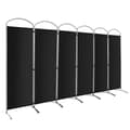 Miniatyrbillede 4 af 8: Rumsdeler, 6,2Ft Foldbar 6-Panel, 130x20x74 cm, Sort