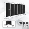 Miniatyrbillede 5 af 8: Rumsdeler, 6,2Ft Foldbar 6-Panel, 130x20x74 cm, Sort