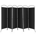 Miniatyrbillede 1 af 8: Rumsdeler, 6,2Ft Foldbar 6-Panel, 130x20x74 cm, Sort