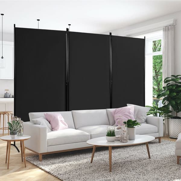 Rumsdeler, 84x15x183 cm, Sort