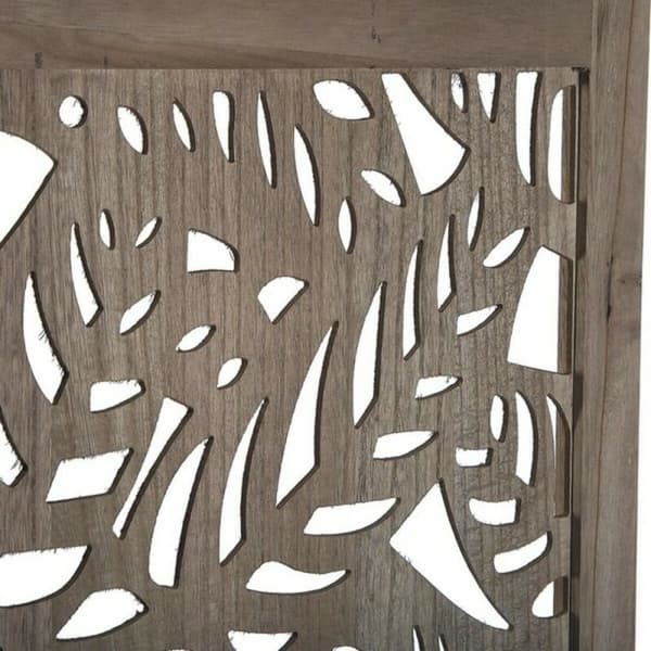 Sammenfoldelig skærm Versa Træ (170 x 40 cm)