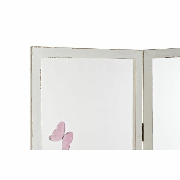 Sammenfoldelig skærm DKD Home Decor Tropisk Gennemsigtig Træ MDF 150 x 2 x 180 cm