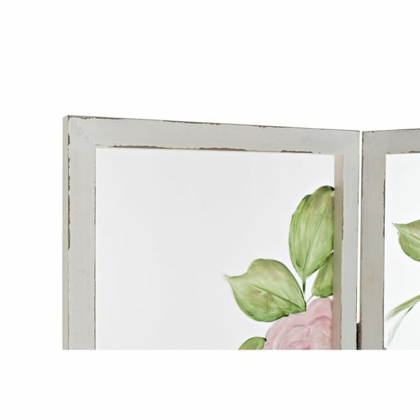 Sammenfoldelig skærm DKD Home Decor Træ Nylon (150 x 2,5 x 180 cm)