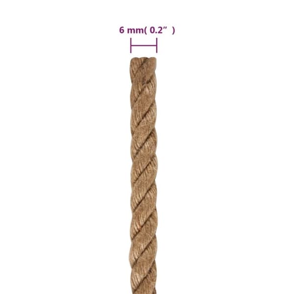 vidaXL reb 100 % jute 6 mm 500 m