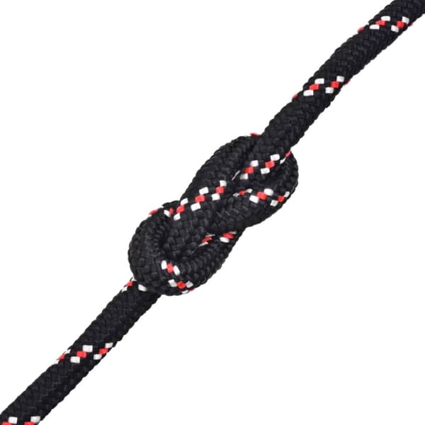 vidaXL marinereb i polypropylen 6 mm 100 m sort