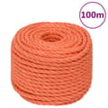 Miniatyrbild 1 av 6: vidaXL Rep orange 20 mm 100 m polypropylen