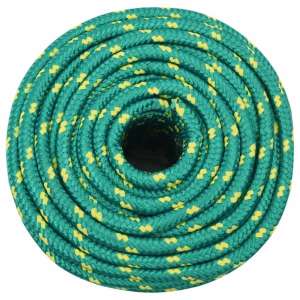 vidaXL Båttau grønn 14 mm 250 m polypropylen